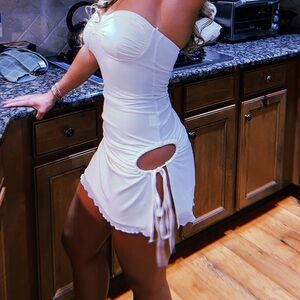 Up and Down boutique cut out dress